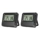 thumbnail image 2 of Medidor electrónico de temperatura y humedad, medidor de sensor, estación meteorológica, LCD piezas negro Zulema Medidor de higrómetro, 2 of 8