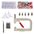 thumbnail image 4 of AMLESO Main Perlage Presse Sertisseur Outil Perles Rivet Fixation Machine Manuel Perlage Bleu Rose Multicolore, 4 of 8
