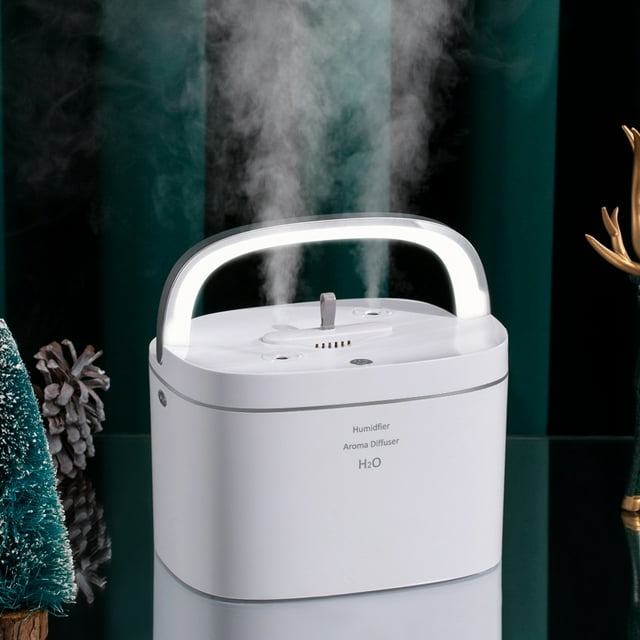 EGNMCR USB Humidifier With Colorful Light ,Large Capacity 1.8L Quiet Cool Mist Humidifier For Car And Office ,Plants, Easy To Clean, Mother's Day Gift Ideas
