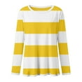 thumbnail image 7 of YunPes Girls Striped T Shirts Long Sleeve Cotton Blend Crewneck Tee Toddler Fall Winter Trendy Casual Compy Preppy Tops, 7 of 7