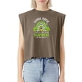 thumbnail image 5 of EcoLoom I Care For The Cutest Shamrocks School Nurse St Patricks Day Cap Sleeve Muscle Crop Shirt Women Sleeveless Baby Tee, 5 of 5
