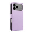 thumbnail image 6 of Allytechgroup Cash Slot PU Leather Hard Shell Flip Cell Phone Case with Protective Case Cover for Apple iPhone 17, Purple, 6 of 10