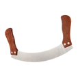 thumbnail image 4 of Wooden Pizza Cutter Wheel Non Slip Double Handle Cutter Handle Pizza Premium Macarena cortador de pizza, 4 of 5