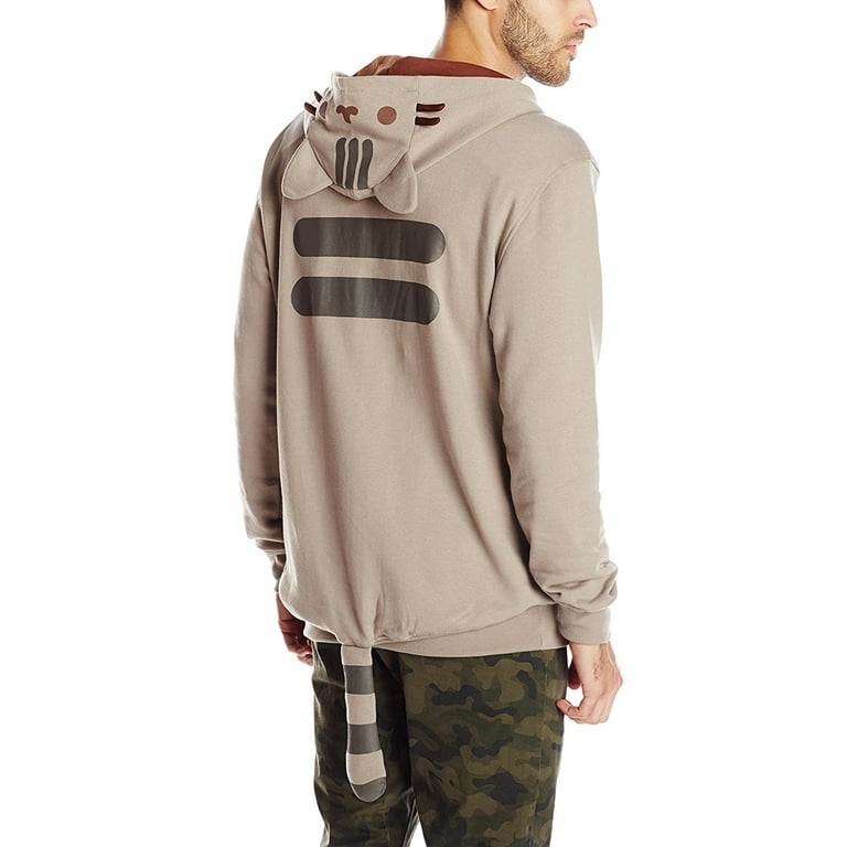 Pusheen The Cat Men s 3D Costume Zip Hoodie Walmart