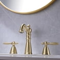 thumbnail image 3 of Classic Solid Brass Widespread Faucet, 2-handle Bathroom Sink Faucet, 3 of 8