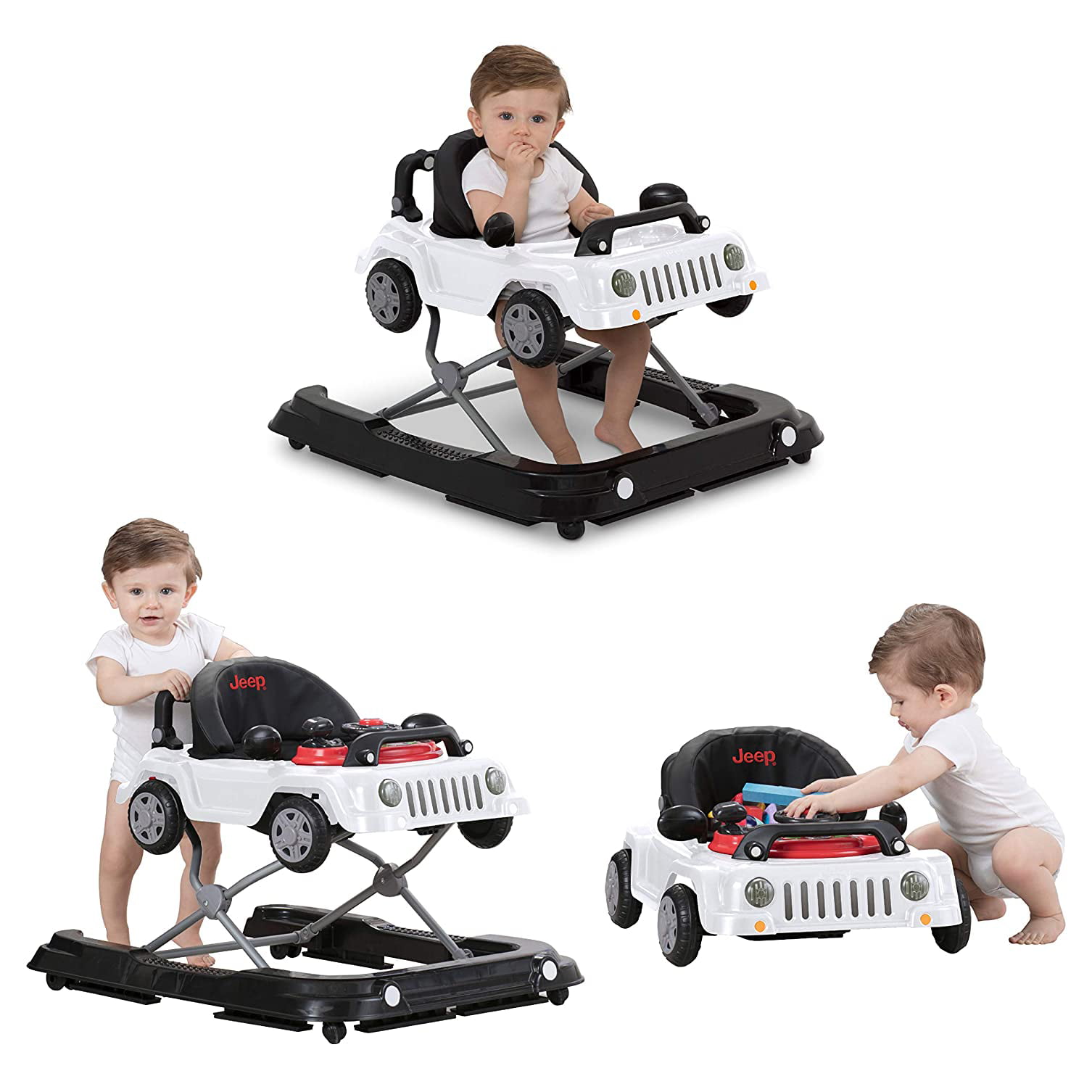 Actualizar 76+ imagen jeep classic wrangler 3-in-1 grow with me walker white