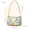 thumbnail image 3 of FORMRS Womens Shoulder Bag with Chain Strap Clutch Purse Cute Tote Handbag, Yellow Floral, 3 of 7
