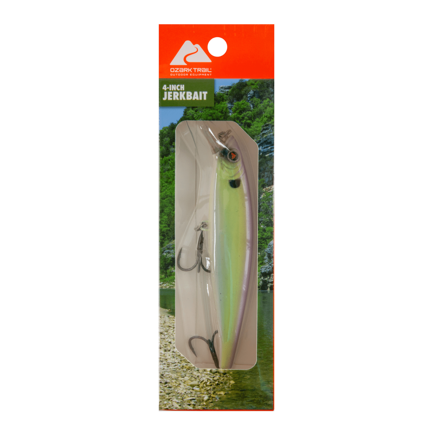 Ozark Trail Jerkbait Fishing Lure Lime Shad