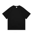 thumbnail image 5 of HAOTAGS Mens T-Shirt Casual Breathable Cotton Basic Short Sleeve Tee Tops Black Size 4XL, 5 of 8