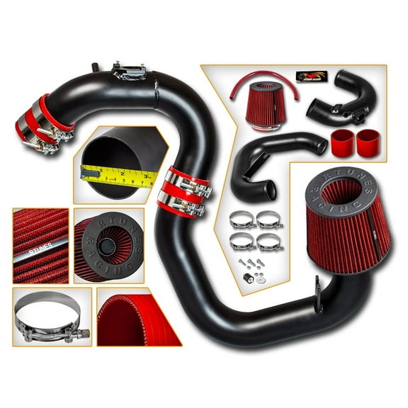 Rtunes Racing Black Cold Air Intake for 04-09 Mazda 3 2.0L & 2.3L