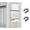 White, variant on Magnetic File Holder - 3PCS File Paper Mail Organizer No Drilling Magazine Paper Document Holder/Magnetic Hanging File Organizer for File Cabinets, Office, Whiteboard, BLACK