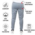 thumbnail image 4 of Galaxy By Harvic Men's Fleece Jogger Sweatpants (S-2XL), 4 of 5