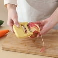 thumbnail image 4 of Pompotops Paring Knife Three-in-one Multi-function Vegetable Cutter Artifact Grater Kitchen Gadget Brush To Wash Vegetables Clearance, 4 of 5