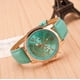thumbnail image 1 of Reloj de cuarzo para mujer, reloj deportivo de cuarzo con disco multipuntero y correa de cristal azul claro., 1 of 2