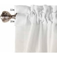 thumbnail image 5 of Cream White Ombre Window Curtains 63 Inch Length, Modern Abstract Art Striped Rod Pocket Window Treatment Kitchen Drapes for Bedroom, Cafe, Living Room, 2 Panels, 42 W x 63 L, 5 of 5