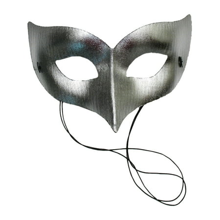 Unisex Mask Fabric Mystique Costume Masquerade Venetian Face Mask Gold Silver Color: Silver Sizes: One Size