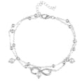 thumbnail image 1 of FORYULIK Boho Double Layer Anklets For Women Pearl Streaming Pendant Foot Chains 8 Shape Beach Bracelet Anklets, 1 of 4