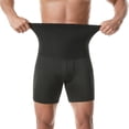 thumbnail image 3 of Sauna Sweat Short Pants for Men Hot thermo Sauna Leggings Compression Hight Waist Pants Workout Body Shaper Sauna Suit Big and Tall Size S-3XL Blue, 3 of 7
