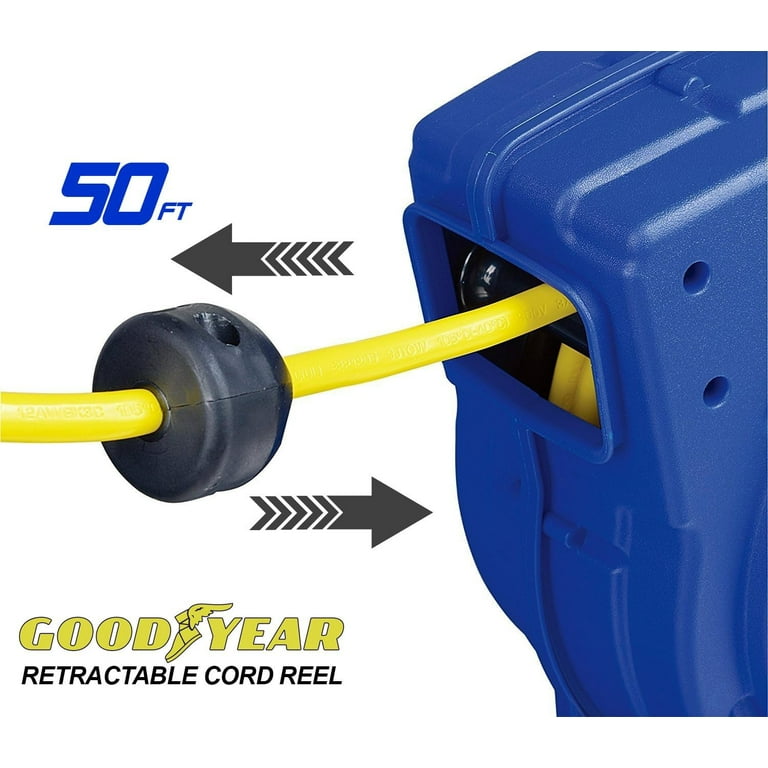 Goodyear 50 ft. Retractable Extension Cord Reel