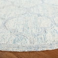 thumbnail image 3 of SAFAVIEH Abstract Clarette Geometric Wool Area Rug, Ivory/Light Blue, 6' x 6' Round, 3 of 10