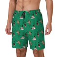 thumbnail image 1 of Balery Duck Mallard Flying Pose Bañador para hombre, shorts de playa de secado rápido con entrepierna y forro de compresión-Medium, 1 of 6