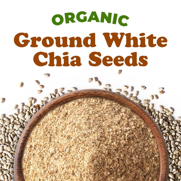 Organic Ground White Chia Seeds, 1.5 Pounds – Raw Natural Milled Seeds. Non-GMO, Kosher, Vegan, Bulk – by Food to Live