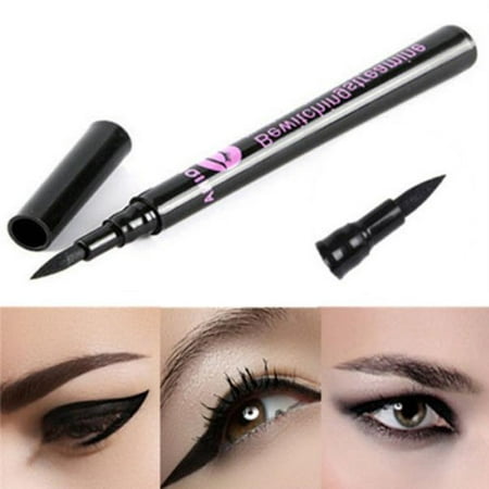 Black Waterproof Eyeliner Liquid Eye Liner Pen Pencil Makeup (Best Waterproof Eyeliner Pen In India)