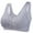 Gray, variant on LLYWEY Wire-Free Mesh Bra Lace Bras Women Ladies T-Shirt Bra Style-1379 Women Lace Bra Feature Adult Female Sports Sports Bras Gray 36B