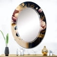 thumbnail image 4 of DESIGN ART Designart 'Pink And Dark Purple Tulips II' Printed Floral Tulip Wall Mirror 24in.x36in., 4 of 5
