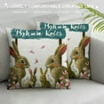 thumbnail image 3 of Easter Pillow Covers Decor Hello My Peeps Pillow Covers Easter Decorative Outdoor Throw Pillow Covers Cushion Case, 3 of 5