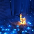 thumbnail image 6 of LINLIN Curtain String Lights, 3m*1m 100LED LED Curtain Lights Window Curtain Fairy Twinkle Lights USB with Remote Window Fairy String Lights, 6 of 8