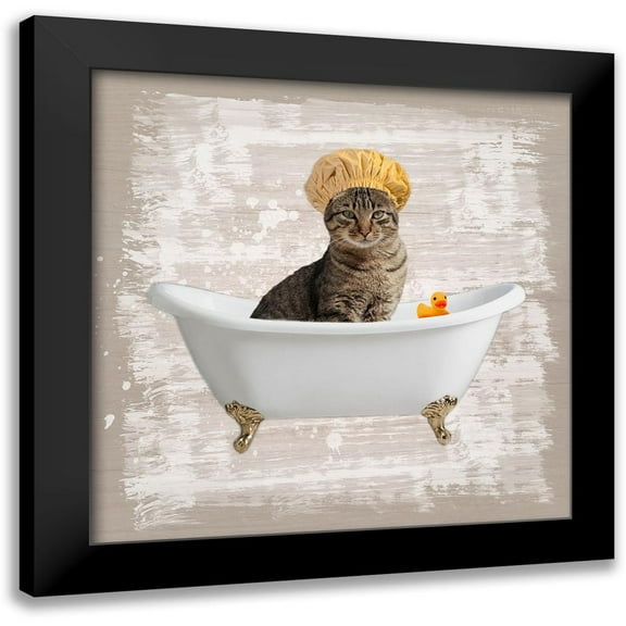 Prime, Marcus 12x12 Black Modern Framed Museum Art Print Titled - Kitty Baths 4