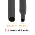 thumbnail image 4 of Uxcell Heat Shrink Tubing 1/4"(6mm) Dia 10mm Flat Width 2:1 rate 7m Black, 4 of 5