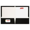 thumbnail image 2 of JAM Paper Laminated Two Pocket Glossy Folders, Black, 3/Pack, 2 of 4