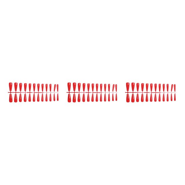 ZheElen Fake Nail Set French Style Scratch Resistant Press-on Fingernails Full Cover Removable for Trimble Adjustable Manicure Stickers Type 14 3Set