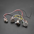 thumbnail image 4 of Yuarrent Arnés de cableado para bajo, 1 tono, 0,47 tapa, 250k, juego de ollas, accesorios para guitarra eléctrica, arnés de cables, Kit Accesorios para instrumentos musicales, 4 of 6