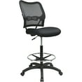 thumbnail image 3 of SPACE Seating Deluxe AirGrid® Back Drafting Chair with Mesh Seat and Adjustable Footring and Nylon Base, 3 of 8