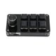 thumbnail image 5 of Teclado mecánico de 6 teclas con una mano y perillaTeclado programable Plug and Play con cable para juegos, oficina, color negro, 5 of 10