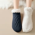 thumbnail image 4 of Bnwani Socks for Kids Winter Warm Floor Thick Non-Slip Socks Blue 6-8 Years 2 Pack, 4 of 9