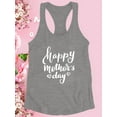 thumbnail image 3 of Happy Mother's Day Hearts Racerback Tank Women -Image by Shutterstock, Female XX-Large, 3 of 4
