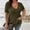 Army Green, variant on CYMMPU Women's Plus Size Ribbed Knit V-Neck T-Shirt, Short Sleeve Casual Top, Loose Fit Pullover for Everyday & Comfort Orange L