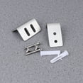 thumbnail image 1 of Mobutofu Lot de 1 Guide de Porte de Grange Carré Argenté pour Rail Pré Rainuré et Non Rainuré Compatible, 1 of 6