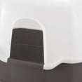 thumbnail image 7 of Richell Paw Trax Wide Hooded Cat Litter Box in Brown, 7 of 7