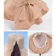 thumbnail image 5 of CoCopeaunts Sun Hat with Ponytail Hole Women's Fisherman Hats Outdoor Hat Wide Brim Hat Hiking Beach Grdening Fishing Neck Flap, 5 of 6