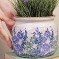 thumbnail image 6 of Pots for Plants, Ceramic Planters for Indoor/Outdoor Plants, 6.29'' Plant Pots Indoor with Drainage, Vase & Planters, Vintage Rustic Pots for Indoor Plant, House & Home Decor, Vintage Blue, 6 of 8