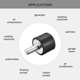 thumbnail image 4 of Rubber Mounts 4 Pack M8 Male/Female Vibration Isolator Shock Absorber D25mmxH20mm, 4 of 5