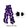 thumbnail image 3 of Fall Decor Fall Garland,5.7Ft Artificial Maple Leaf Pumpkin Garland with Lights, Halloween Decoration Fall Autumn Harvest Hanging Vines for Thanksgiving Home Party Decor, 3 of 7