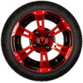 thumbnail image 2 of MODZ® Ambush Golf Cart 12" Wheels & Tires - Red & Black - Combo of 4, 2 of 2