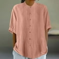 thumbnail image 2 of Hauts pour Femmes Manches Longues Ample Adulte Mode Mignon Chemise de Travail Chemises pour Femmes Mignon Haut d'Été Haut de Course Chemises d'Été pour Femmes Chemises de Compression pour Femmes pour l'Été, 2 of 9