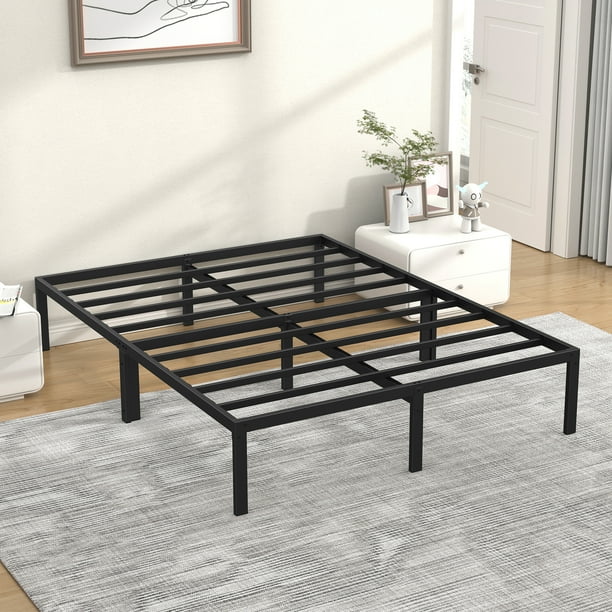 Mr IRONSTONE Queen Bed Frame, Heavy Duty Queen Size Metal Platform Bed